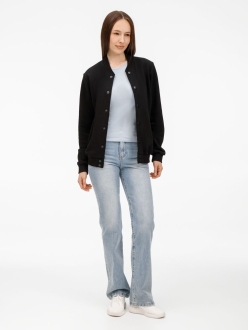 Изображение №13 | Бомбер унисекс Nuppu, черный, размер S