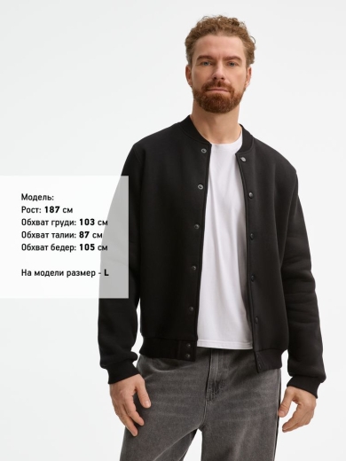 Изображение №14 | Бомбер унисекс AtmosWear, черный, размер S