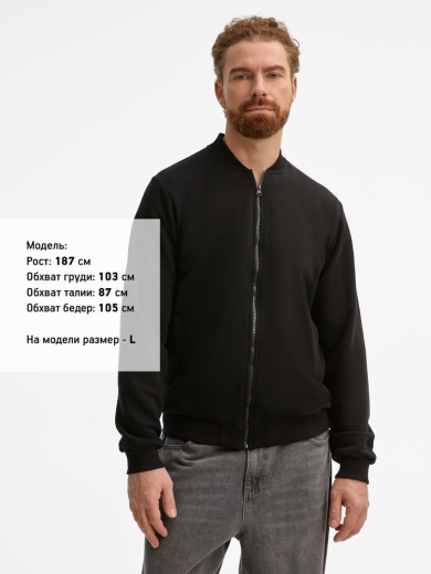Изображение №14 | Бомбер унисекс Townie, черный, размер S
