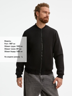 Изображение №15 | Бомбер унисекс Estado, черный, размер S