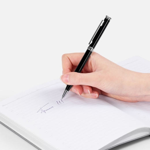 Изображение №4 | Ручка шариковая Finn Chrome, черная