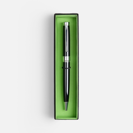 Изображение №3 | Ручка шариковая Broad Ring в футляре, глянцевая, черная