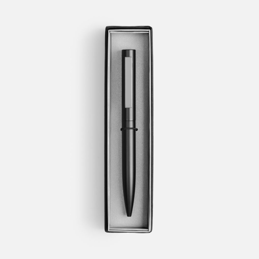 Изображение №2 | Ручка шариковая Inkolor в футляре, черная с серым