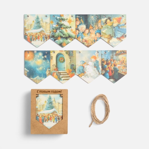 Изображение №1 | Деревянные флажки «Праздничные мотивы»