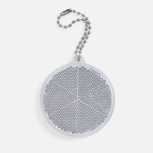 Изображение №1 | Пешеходный светоотражатель с цепочкой «Круг», белый