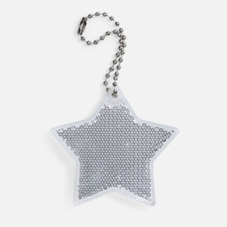 Изображение №1 | Пешеходный светоотражатель с цепочкой «Звезда», белый