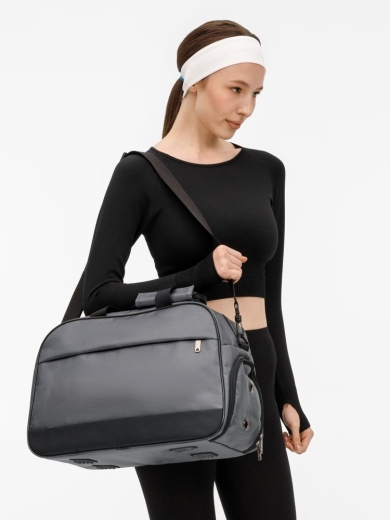 Изображение №9 | Спортивная сумка Atlantes, светло-серая с черным