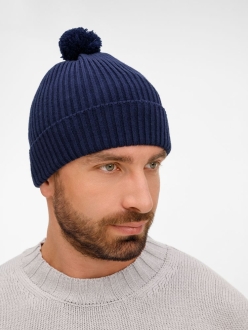 Изображение №5 | Шапка Catch Match с помпоном, темно-синяя