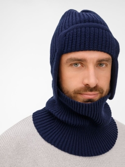 Изображение №6 | Шапка-ушанка Catch Match, темно-синяя