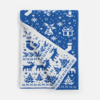 Изображение №1 | Шарф Holidale, синий с молочным