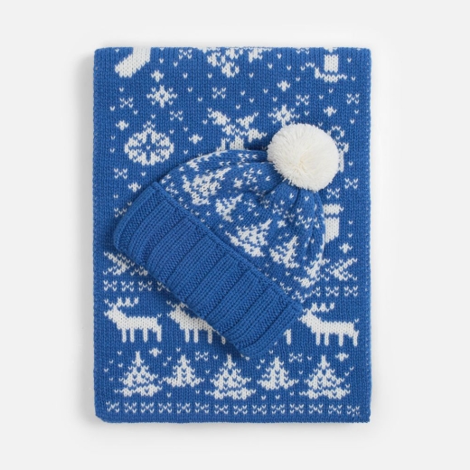 Изображение №4 | Шарф Holidale, синий с молочным