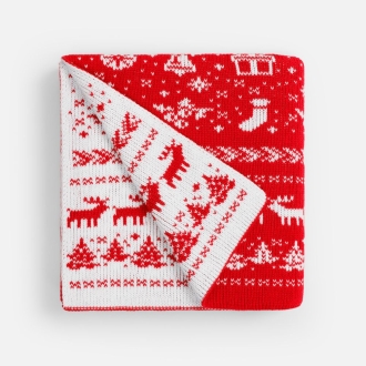 Изображение №2 | Плед Holidale, красный с молочным