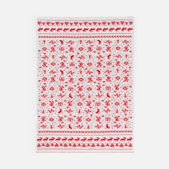 Изображение №5 | Плед Holidale, красный с молочным