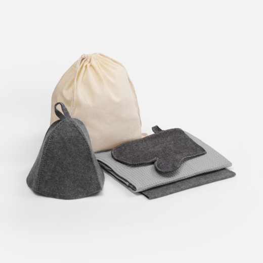 Изображение №1 | Банный набор Heat Therapy ver.2, мужской, светло-серый