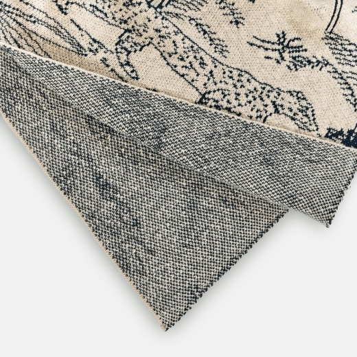 Изображение №3 | Плед Savanna, белый с синим