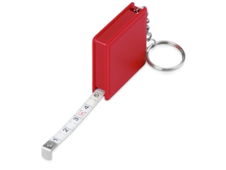 Изображение №2 | Брелок-рулетка «Дюйм», 1м 1м (красный/серебристый)