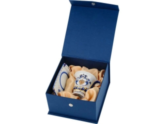 Изображение №2 | Чайная пара «Утро президента» (белый/синий/золотистый)