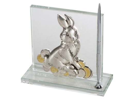 Изображение №1 | Настольный прибор «Удачное приобретение» (черный, серебристый)