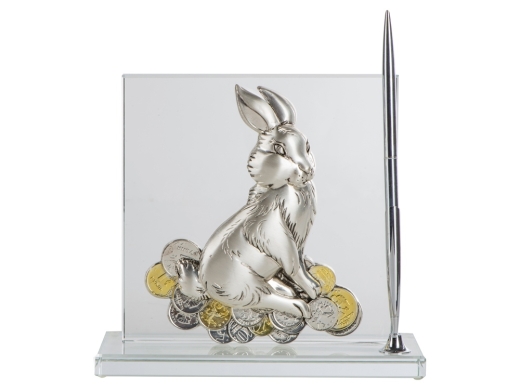 Изображение №3 | Настольный прибор «Удачное приобретение» (черный, серебристый)