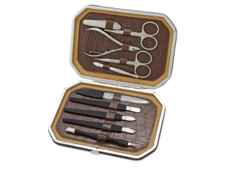 Изображение №2 | Маникюрный набор «Белла» (коричневый, черный, серебристый)