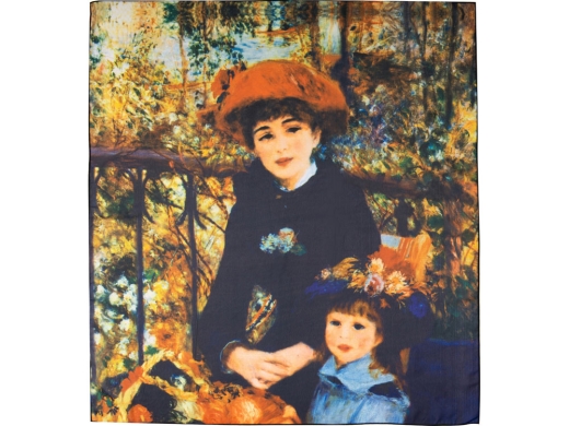 Изображение №4 | Набор «Ренуар. Терраса»: платок, складной зонт (синий/желтый)