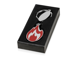 Изображение №3 | Брелок «Пламя» (серебристый/красный)