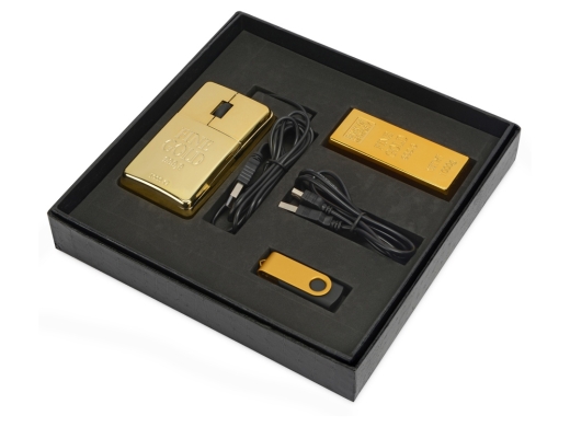 Изображение №1 | Набор компьютерных аксессуаров «Золотая долина» (золотистый)