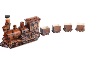 Изображение №1 | Набор для водки «Железнодорожный состав» (коричневый)