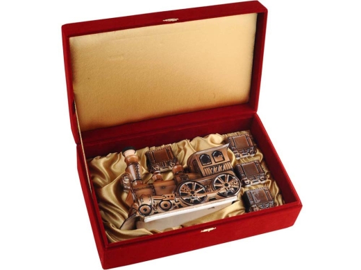 Изображение №2 | Набор для водки «Железнодорожный состав» (коричневый)