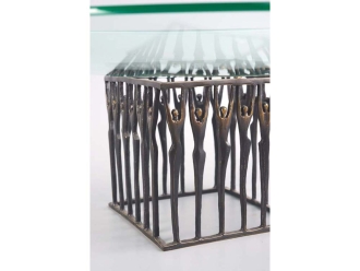 Изображение №2 | Ваза для фруктов «Вместе мы сила» (бронзовый с чернением/прозрачный)