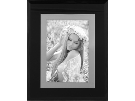 Изображение №2 | Рамка для фотографии «Сафра» (черный/серебристый)