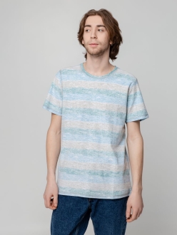 Изображение №1 | Футболка мужская RAYET двусторонняя, голубой/зеленый, размер S