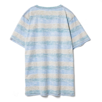 Изображение №3 | Футболка мужская RAYET двусторонняя, голубой/зеленый, размер S