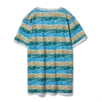 Изображение №5 | Футболка мужская RAYET двусторонняя, голубой/зеленый, размер S