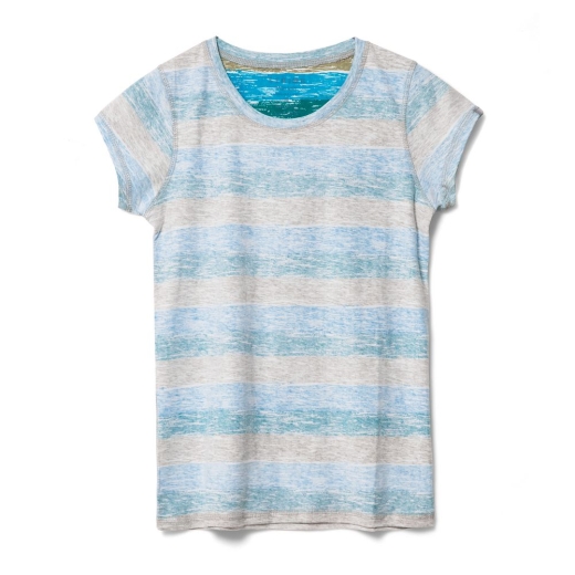 Изображение №2 | Футболка женская RAYET LADY двусторонняя, голубой/зеленый, размер S