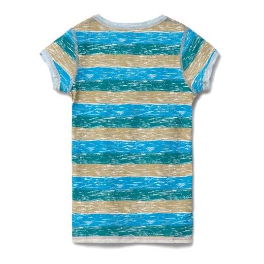 Изображение №5 | Футболка женская RAYET LADY двусторонняя, голубой/зеленый, размер S