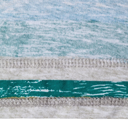 Изображение №7 | Футболка женская RAYET LADY двусторонняя, голубой/зеленый, размер S