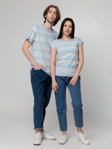 Изображение №14 | Футболка женская RAYET LADY двусторонняя, голубой/зеленый, размер S