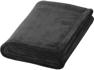 Изображение №1 | Супермягкий плед «Bay» из корал-флиса (черный)