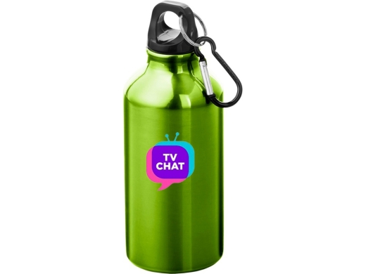 Изображение №1 | Бутылка «Oregon» с карабином (зеленое яблоко/черный)