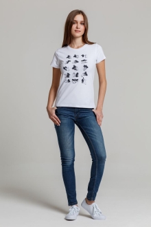 Изображение №5 | Футболка женская «Неочевидное», белая, размер S