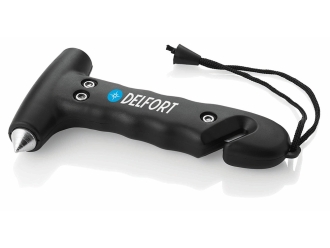 Изображение №2 | Молоток для разбивания стекла автомобиля (черный)