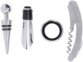 Изображение №3 | Подарочный набор для вина «Belgio» (черный/серебристый)