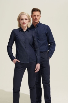 Изображение №6 | Рубашка мужская Barry Men синяя (деним), размер S