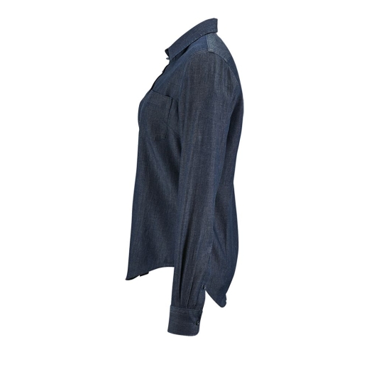 Изображение №4 | Рубашка женская Barry Women синяя (деним), размер XS