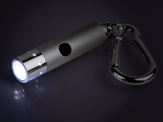 Изображение №2 | Брелок-фонарик «Карабин» (серебристый)