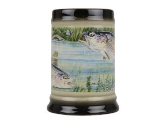 Изображение №3 | Кружка «За удачную рыбалку» (кремовый/зеленый)