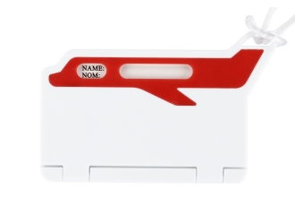 Изображение №2 | Бирка для багажа «Hop» (белый/красный)