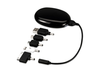 Изображение №2 | Внешний аккумулятор «Камень», 2000 mAh (черный/серебристый/белый)