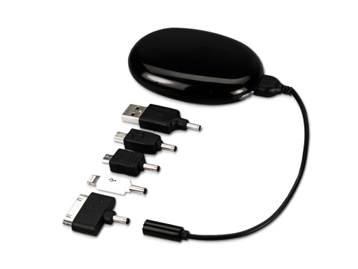 Изображение №2 | Внешний аккумулятор «Камень», 2000 mAh (черный/серебристый/белый)